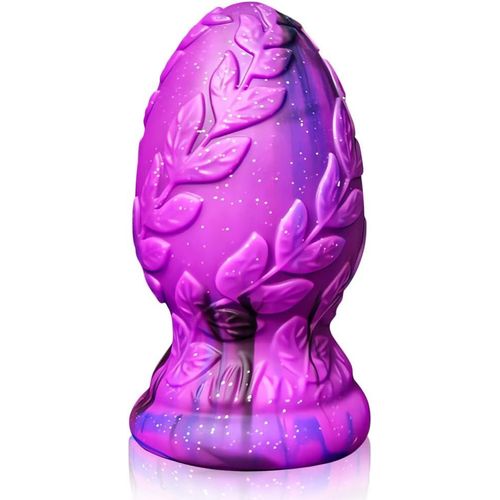 Anal Plug Butt Plugs Avec Ventouse Forte 3d Motif De Feuilles Fantasy Analdildo Prostate Point G Stimulation Sex Toys Oeufs De Dragon Analplug Pour Femmes Hommes Couples (L)
