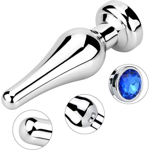 Plug Anale Femme Débutante Plug Anal En Métal Dilatateur Anal Conique Rouge M