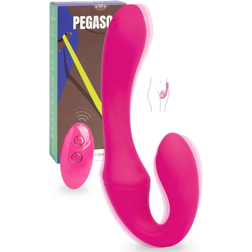 God Ceinture Vibrante Telecommande - Ceinture Vibromasseur, Femme Homme Strap On, God Pour Couple, Strapon Godemichet, Double Dildo Gros, Vibrant Sextoyse, Silicone, Double Penetrateur