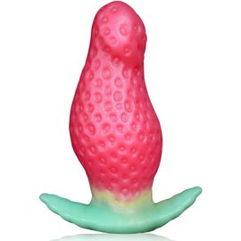 Plug Anal Simulé En Silicone Liquide Forme De Fraise, Avec Base, Gode Anal Pour Stimulation De La Prostate, Sextoys Pour Hommes, Femmes Et Couples (Xl)