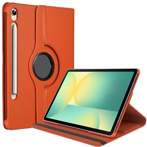 Coque pour Samsung Galaxy Tab S9 FE / S10 FE (10,9 Pouces) Etui Rotatif 360° Multi-Angle Orange - EFConnection