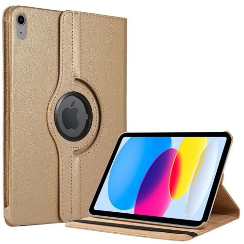 Coque Pour Ipad A16 (11'') / Ipad 10 2022 (10,9'' 10e Génération) Protection Avec Support Rotatif 360° - Doré - Efconnection