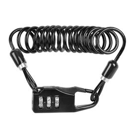 Casque De VéLo De Montagne Portable, Moto, VéLo, Fil D'acier, Verrouillage Par Mot De Passe à Trois Chiffres