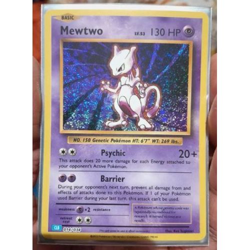 Pokémon Mewtwo Holo Clc 014 / 034 Classic