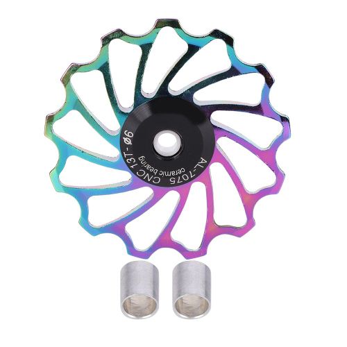 Roulements De Transmission De Poulie De DéRailleur ArrièRe En CéRamique De VéLo De Montagne, Accessoire De Cyclisme Coloré-13t