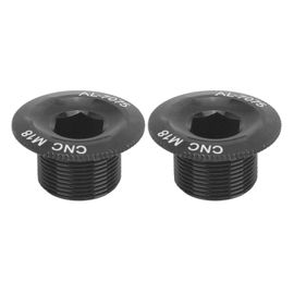 2 PièCes Vtt Bras De Manivelle Boulons De Fixation VéLo En Alliage D'aluminium Couvercle De Manivelle Vis Capm18 Noir