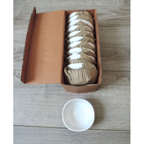 10 Bols Porcelaines Blanches Neufs