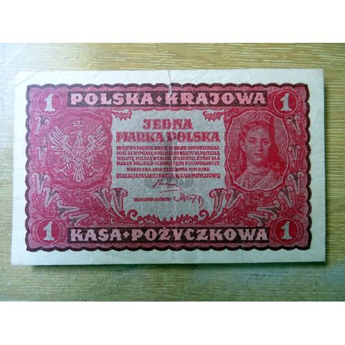 Billet Pologne 1 Marka 1919