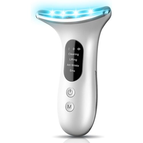 Appareil Anti Rides Visage, 4 En 1 Soin Anti-Âge De Peau Appareil, Électrique Appareil De Beauté, Ems Appareil Lifting Massage, Tonification Pour Le Visage Raffermissement Levage