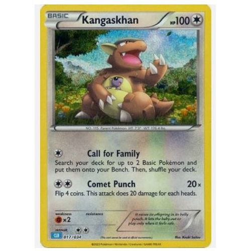 Pokémon Kangourex / Kangaskhan Holo Clc 017 / 034 Classic