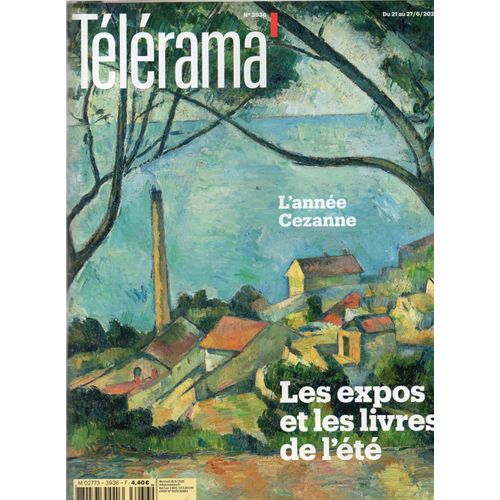 Télérama 3936 : L'Année Cezanne. Brian Wilson. Les Expos De L'Été 2025. Thomas Snégaroff. Réalité Virtuelle Et Politique. Enzo. Matthew Goode.