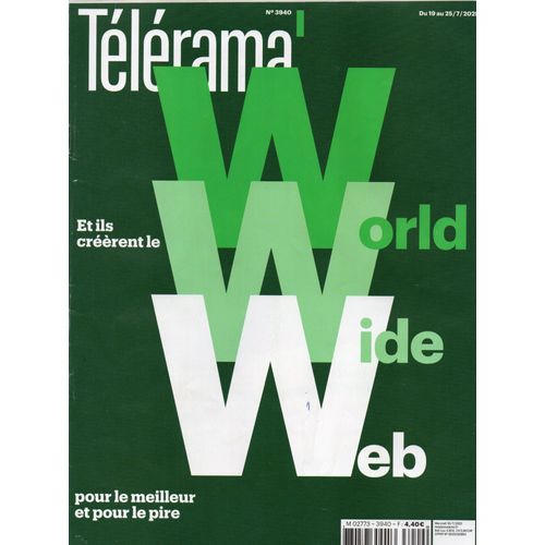 Télérama 3940 : Ari Aster. World Wide Web. Eddington. Lena Dunham.