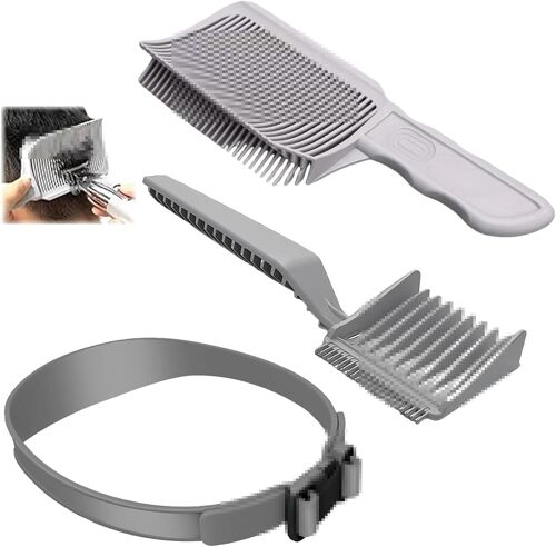 Set De Haircut De Cheveux,3 Pcs Coiffure Professionnel Peigne De Coupe De Cheveux Dégrader Et Fade Combs Accessoires De Coiffure Pour Salon Et Diy À La Maison Set De Peignes Pour Coiffeur Homme