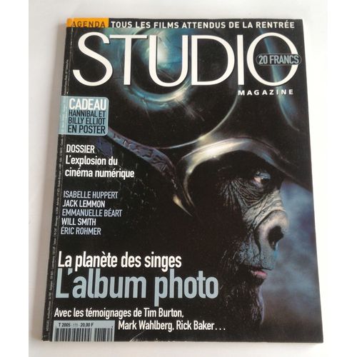 Studio Magazine - N° 170 - Septembre 2001 - La Planète Des Singes
