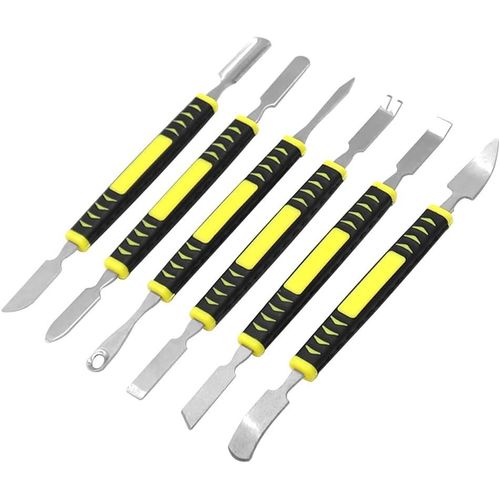 6 Pièces Barre De Biche En Métal Double Extrémité Outils De Réparation Électroniques Ensemble De Spudger En Métal Pour Ipad,Téléphone Portable,Ordinateur