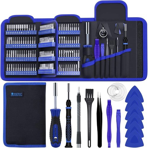 Kit de tournevis de précision multifonction 170 en 1,kit pilote magnétique avec arbre flexible,tige d'extension compatible avec téléphone portable,console de jeu,tablette,machines de