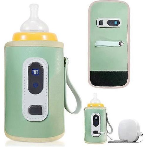 Chauffe-Biberon Usb, Chauffe-Biberon Portable, Avec 5 Niveaux De Température, Pour Chauffer Le Lait Et Les Aliments Pour Bébé