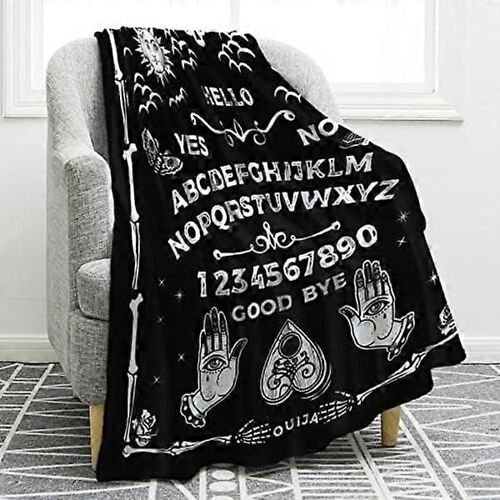Plaid À Motif De Sorcière Gothique - Cadeau D'halloween Pour Soleil, Lune, Squelette, Crâne, Horreur, Effrayant, Femmes, Enfants, Filles, Garçons, M
