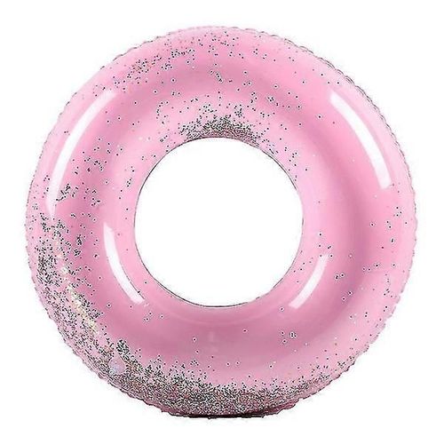 Bouée De Natation Gonflable Transparente À Paillettes Arc-En-Ciel, Jouet Aquatique D'été Pour Enfants (60 Cm)