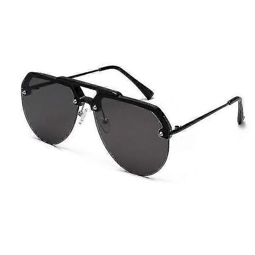 Lunettes de soleil de conduite demi-monture pour hommes et femmes, 100 % anti-UV