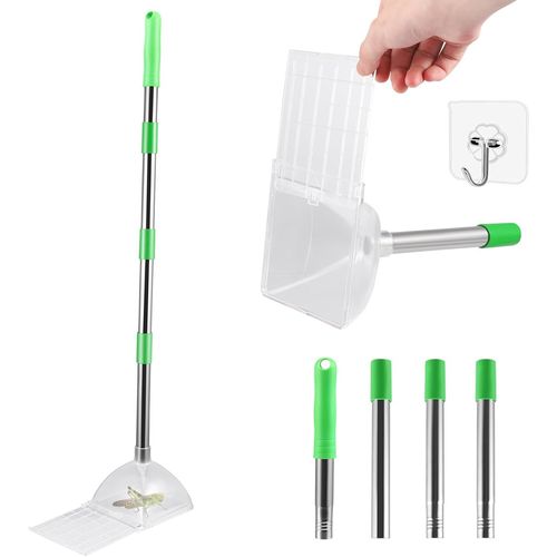 ASFASFq-Attrape-araignée à Long Manche, Attrape-Insectes Vivants, Attrape-araignées 83 cm, Attrape-cafards Portatif sans Contact, pour Attraper et Relâcher Araignées, Cafards et Guêpes en Toute Sécur