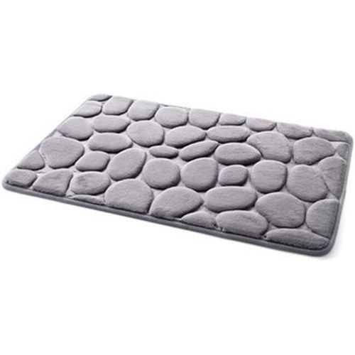 Kal-Tapis De Bain En Mousse À Mémoire De Forme Antidérapant Tapis De Bain Absorbant L'eau De Qualité Supérieure - Lavable En Machine Pour Porte De Cuisine De Commode De Salle De Bain(Gray)