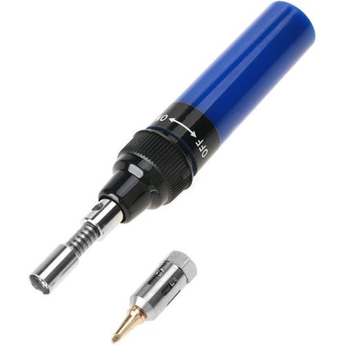 meimie-Fer À Souder Au Gaz,Fer À Souder Au Butane Outil Stylo De Soudure Sans Fil Pistolet De Soudure De Fer À Souder De Chalumeau Au Butane Sans Fil 1300 ¿(Blue)