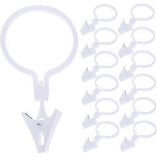 Lot De 80 Anneaux De Rideau De Douche, Accessoires Pour Tringle À Rideau, Crochets De Rideau, Support En Arc, Clip De Suspension