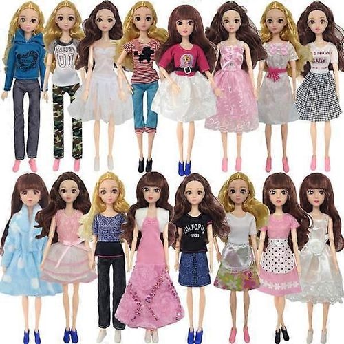 16 pièces de costume de mode Barbie, 16 accessoires de poupée, pour