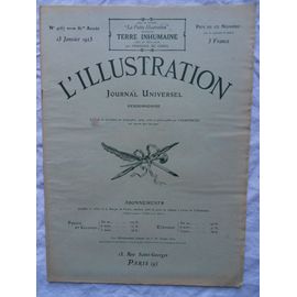Hebdomadaire L'Illustration N°4167 Du 13 Janvier 1923
