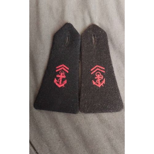 Paire Epaulette Troupes De Marine