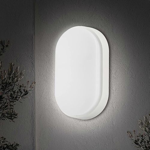 Applique Murale Led Ovale 20 W, Étanche Ip66, 2 000 Lm, Blanc Froid 6 000 K