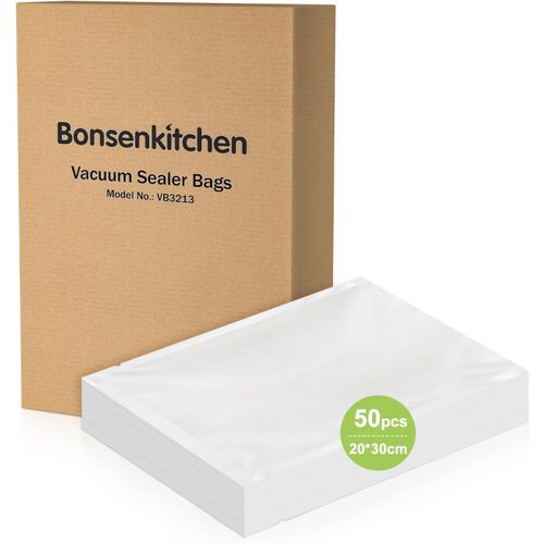 Sacs Sous Vide Alimentaire, 50 Sachets - 20 X 30 Cm De Sacs Sous Vide, Pour Machines Sous Vide Et Cuisson Sous Vide, Sans Bpa, Vb3213[Z1204]