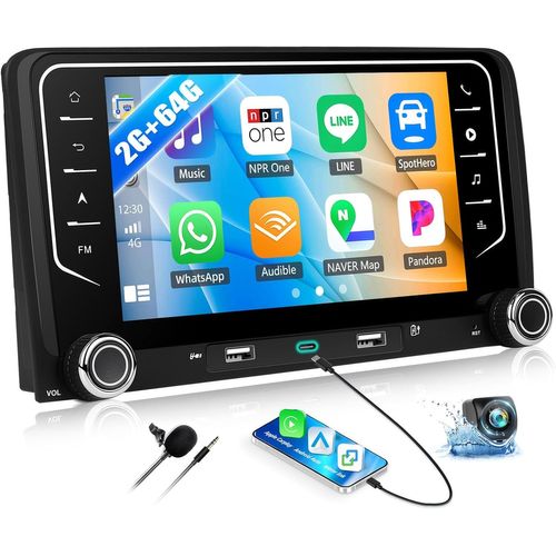 2+64g Android 13 Autoradio Pour Audi A3 S3 Rs3 8p 2003-2012 Avec Carplay Android Auto Sans Fil, 7¿ Ips Écran Tactile Avec Gps Wifi Lien Miroir Bluetooth Fm/Rds Eq Swc Usb/Type-C Caméra Arriè[Z422]