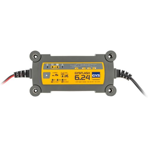 , Flash 6.24, Chargeur De Batterie Intelligent Plomb (Agm, Sla, Gel, Liquide, Efb), 0,8a/6a, Véhicules 6v/12v/24v (Moto, Voiture), Maintien De Charge Sécurisé, Désulfatation, Ip65
