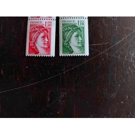 Lot De 2 Timbre De France Neufs ** Sabine N°S 2062 Et 2063 Roulette