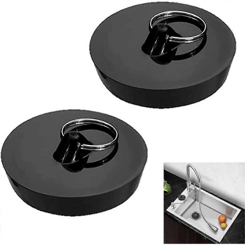 2 Pcs Baignoire Plug Évier de cuisine Plug Taille de remplacement 42mm à 47mm