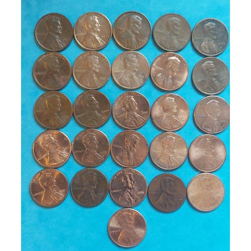 1 Cent Usa Lot De 26