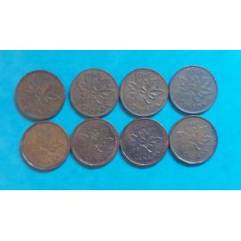1 Cent Canada Lot De 8