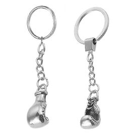 Lot De 2 Porte-Clés En Métal En Forme De Gant De Boxe (Style Aléatoire)
