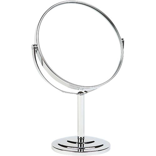 Kal-Double Face Miroir Cosmétique Sur Pied, 1x Et 3x Grossissement Miroir Cosmétique Sur Pied Double Face, Miroir De Table Double Visage, Miroir De Maquillage Rond, Idéal Pour Rasage, Maquillage 