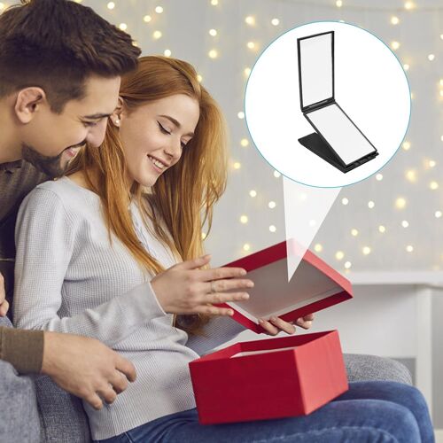 360° Mirror, 4 Way Mirror, Cosmetic Mirror, Small Travel Mirror, Foldable, High Resolution, Pocket Mirror Without Deformation For Makeup, Haircut