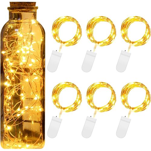 2m 20 Led Fil De Cuivre Lumière Led Guirlande Lumineuse Alimentés Par Batterie, Convient Pour La Fête, Le Jardin, L'intérieur Et Divers Festivals