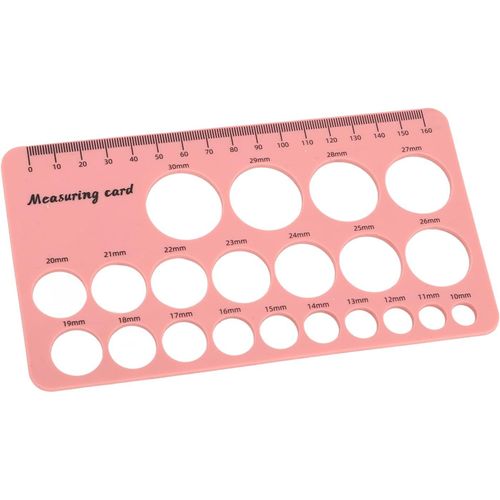 Nipple Flange Ruler,1.5m Flexible Silicone Breast Flange Measuring Tool For Postpartum For Mothers (Pink)