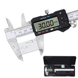 KAL-Pied A Coulisse Digital, Pied À Coulisse Numérique Classique En Acier Inoxydable, Professionnel Caliper Avec Grand Écran Lcd Précision Digital Outil Micromètre Vernier, Résiste Eclaboussures