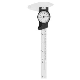 KAL-Jauge De Profondeur Cadran En Plastique Pied À Coulisse Micromètre Professionnel Outils De Mesure De Haute Précision Avec Cadran Rond Pour Machinistes Menuisiers Artisanat(Blanc)