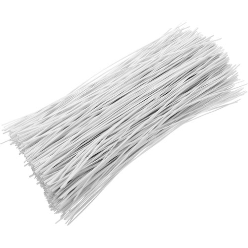 KAL-1000 Pièces Attaches Pour Plantes Fil Gainé Réutilisables Liens Flexibles Pour Supports De Vigne Organiseurs De Câbles Polyvalents Pour Jardin Maison Et Bureau Blanc