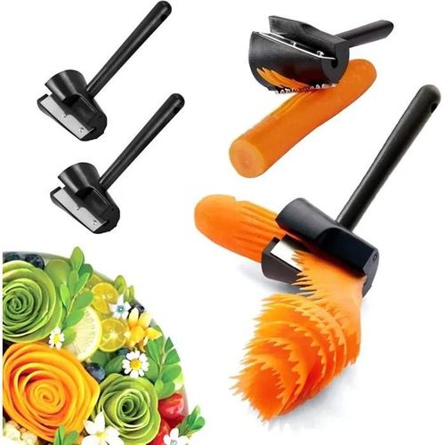 Spiraliseur Legumes Coupe Spiralizer eplucheuse - Rouleau de Fleurs en Entonnoir en Spirale Trancheuse de Cuisine pour Vos Fruits et