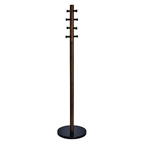 Portemanteau sur pied en bois noyer à 8 crochets 165cm
