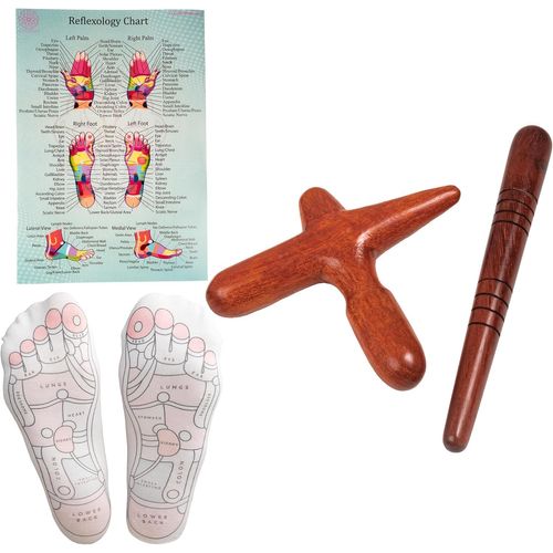 Kal-Ensembles D'outils De Massage Avec Tableau Pour Professionnels, Massage Des Pieds Et Des Mains, Bâton En Bois, Réflexologie (Set E (Socks))